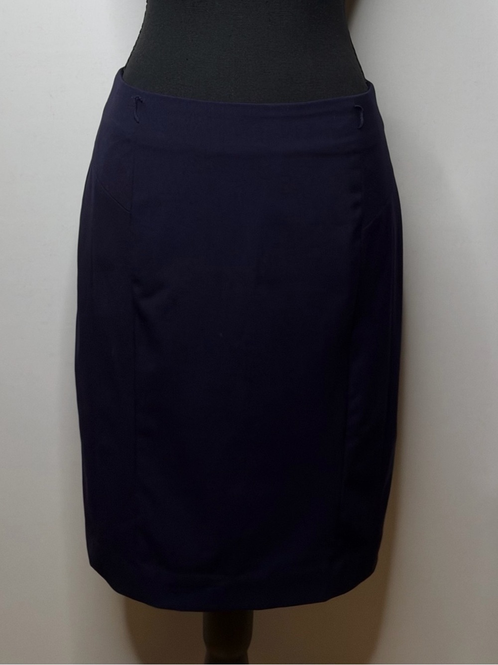 H&M Blue Pencil Midi Skirt Size 8